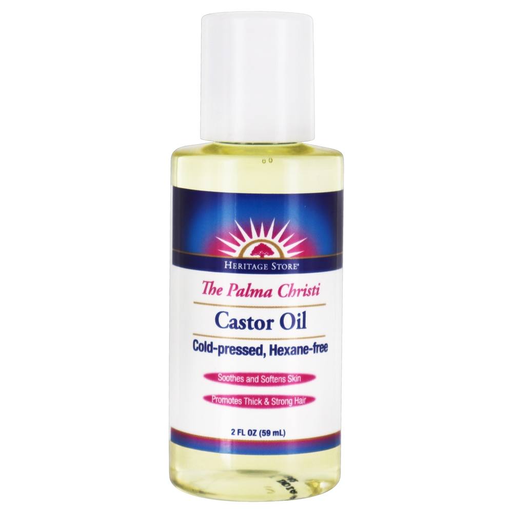 O Palma Christi Castor óleo Hexano-Livre - 2 fl. oz. Heritage