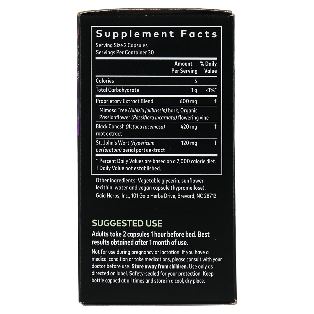 Conforto Noturno Feminino - Cápsulas Vegan 60 Gaia Herbs - Imagem 3