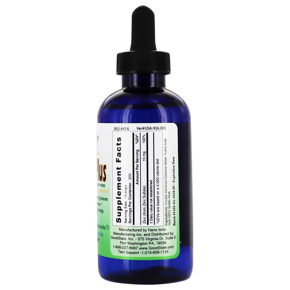 Ionic Zinc Plus Ultra Concentrate Liquid - 4 fl. oz. Good State - Imagem 2