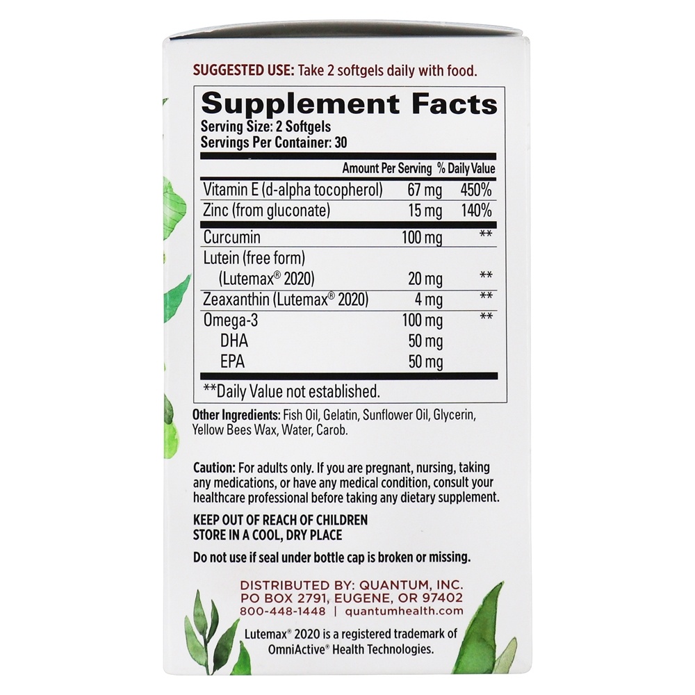 Olho Azul Digital Health Support - 60 Softgels Quantum Health - Imagem 3