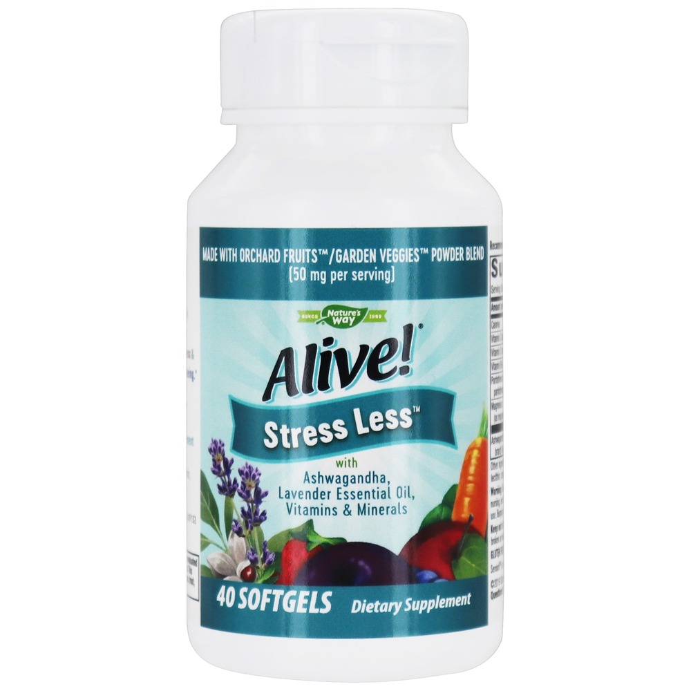 Alive! Estresse Menos - 40 Softgels Nature's Way - Imagem 2
