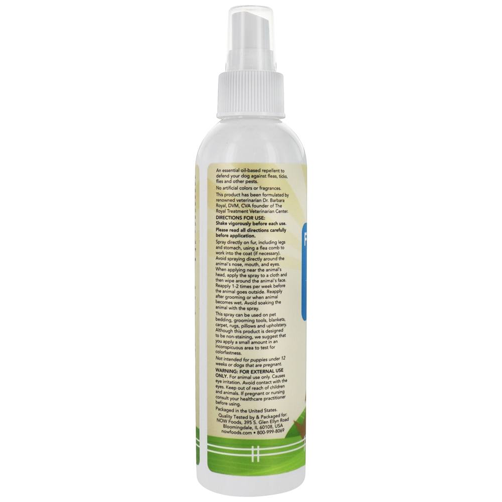 NOW Pets Flea & Tick Spray para Cães - 8 fl. oz. NOW Foods - Imagem 3