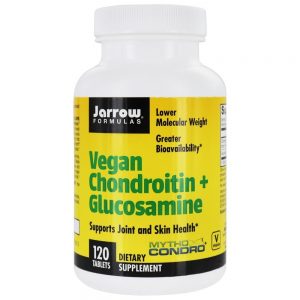 Pele e articulação vegana de condroitina + glucosamina Health Support - 120 Tablets Jarrow Formulas