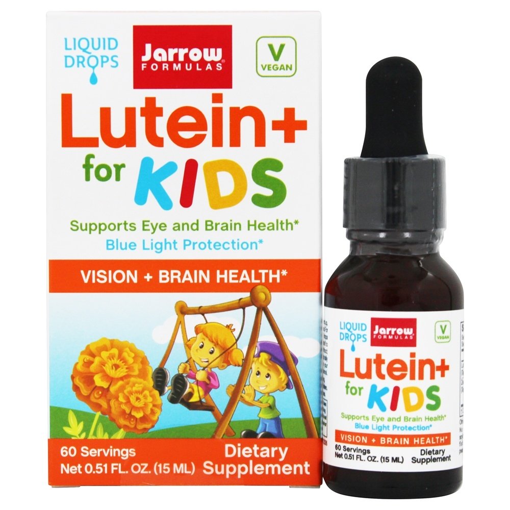 Luteína + para crianças, olhos e cérebro Health Support - 0.51 fl. oz. Jarrow Formulas