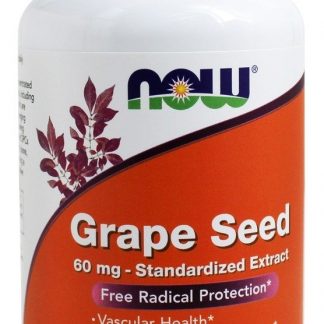 Extrato Padronizado de Semente de Uva 60 mg. - 180 Cápsula (s) vegetal (s) NOW Foods