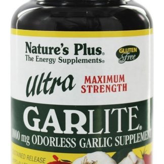 Liberação sustentada de Ultra Garlite 1000 mg. - 90 Tablets Natures Plus