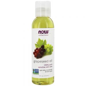 NOW Solutions Grapeseed Oil para cuidados com a pele sensíveis - 4 fl. oz. NOW Foods