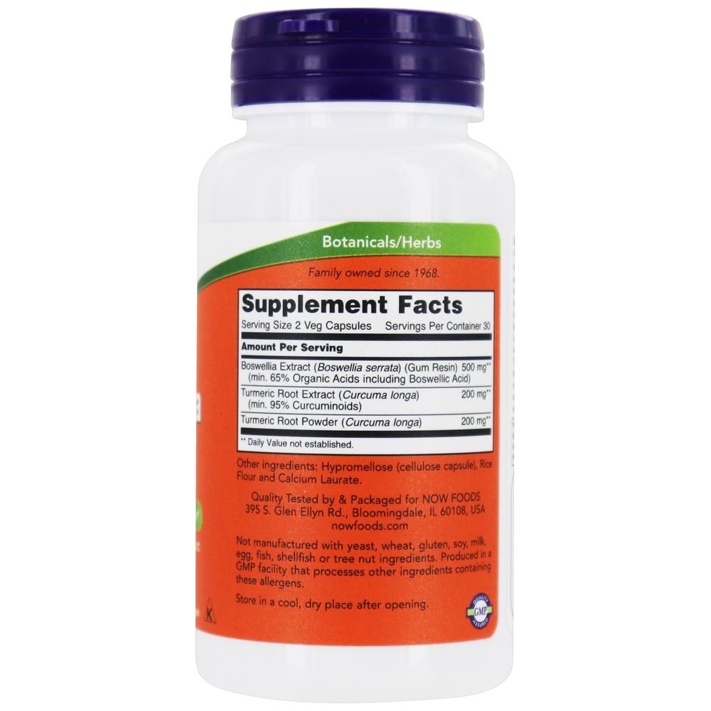 Extrato de Boswellia 250 mg. - 60 Cápsula (s) vegetal (s) NOW Foods - Imagem 2