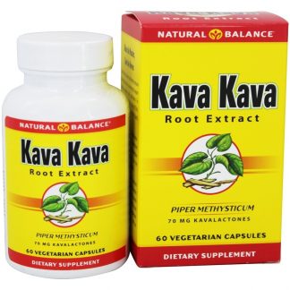 Extrato de Raiz de Kava Kava 70 mg. - Cápsulas vegetarianas 60 Natural Balance