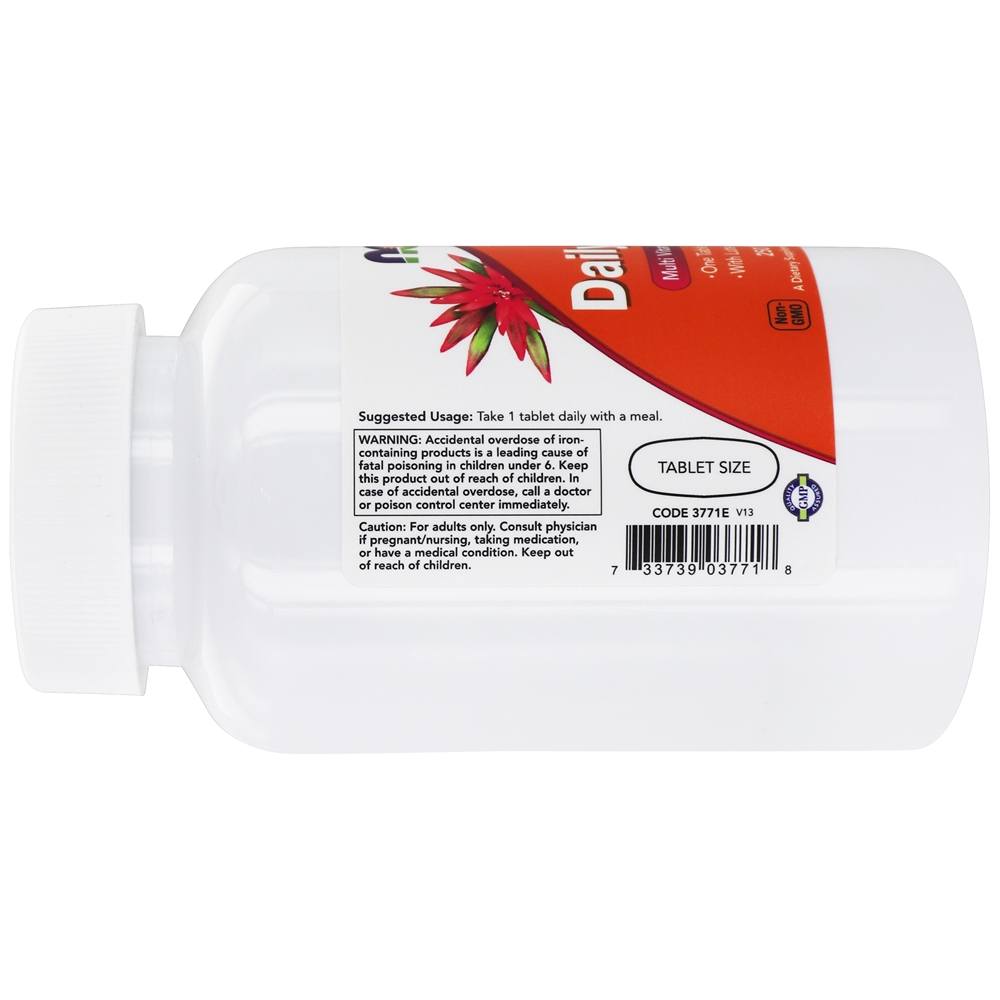Diário Vit Múltiplas Vitamina & Mineral com Luteína & Licopeno - 250 Tablets NOW Foods - Imagem 4