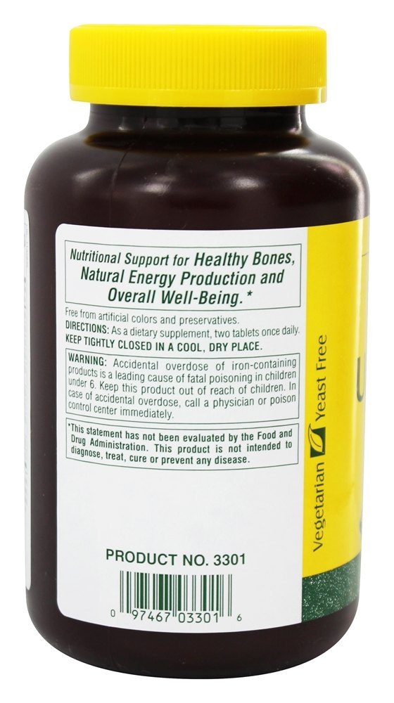 Suplemento Mineral Múltiplo Ultra-Mins - 180 Tablets Natures Plus - Imagem 3