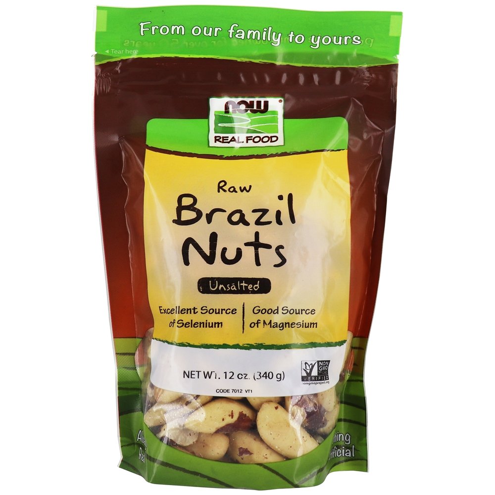 NOW Real Food Brasil Nozes Crus - 12 oz. NOW Foods