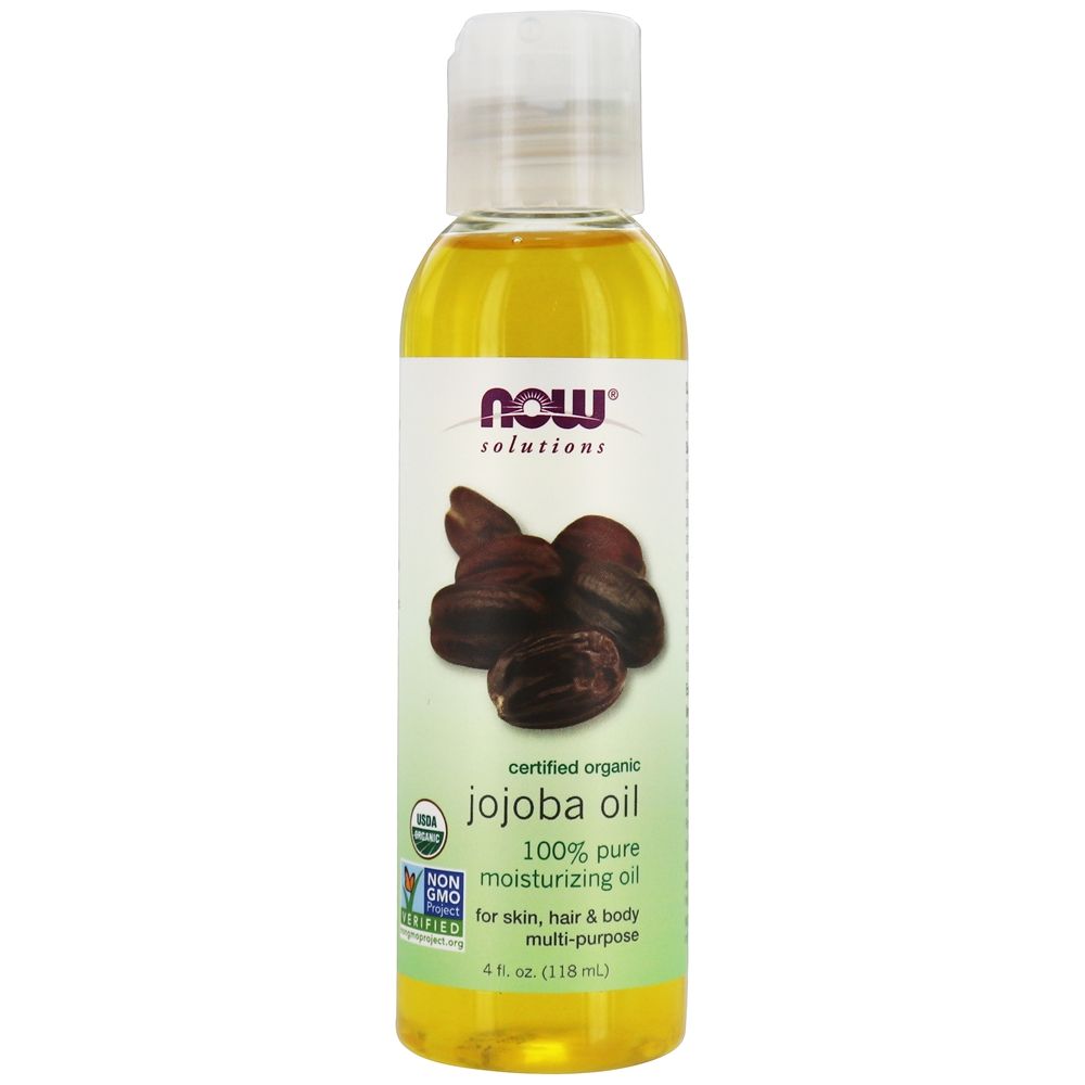NOW Solutions Óleo Hidratante Orgânico de Jojoba - 4 fl. oz. NOW Foods
