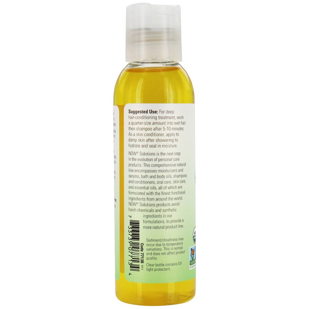 NOW Solutions Óleo Hidratante Orgânico de Jojoba - 4 fl. oz. NOW Foods - Imagem 3