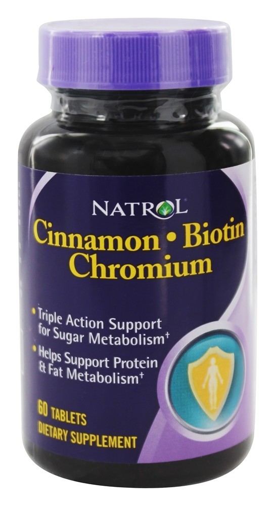 Cromo Biotina De Canela - 60 Tablets Natrol