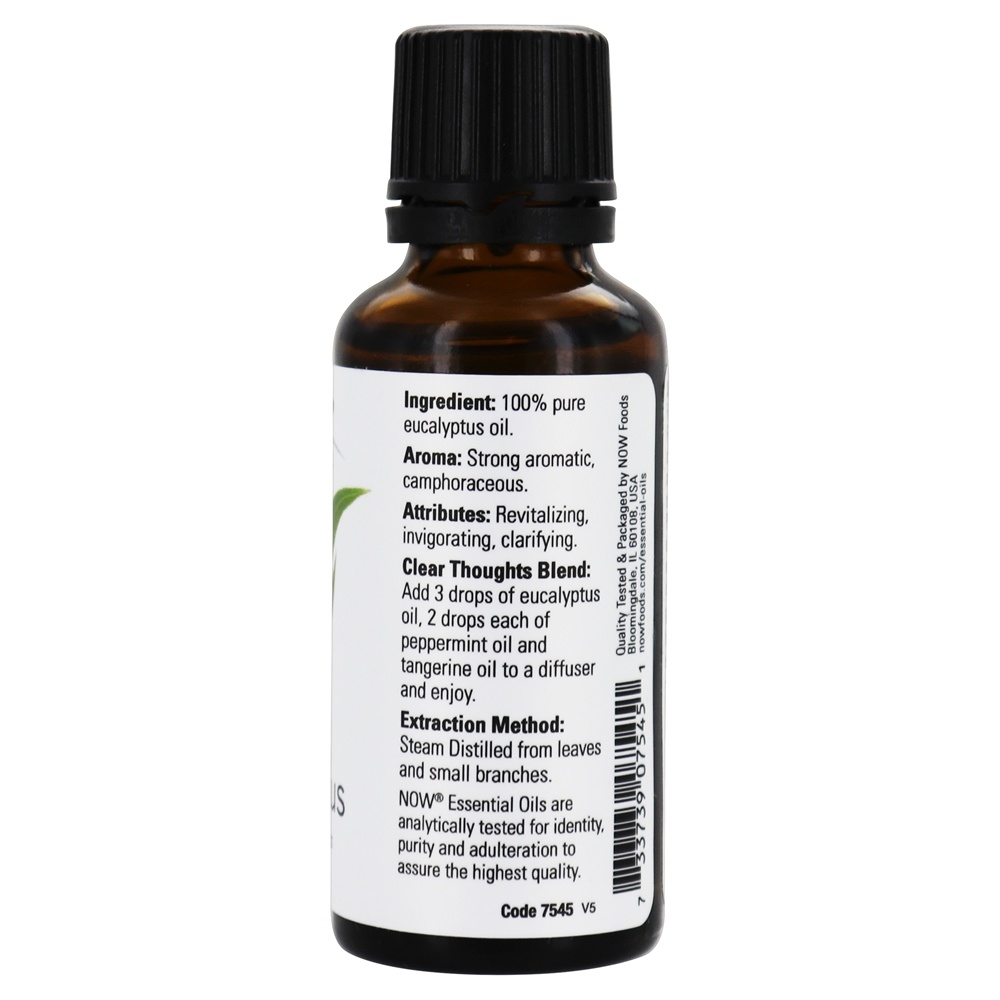 Óleo Essencial de Eucalipto 100% Pure - 1 fl. oz. NOW Foods - Imagem 2