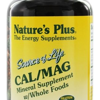 Fonte de Vida Cal / Mag 500 / 250 Mg - 180 Tablets Natures Plus