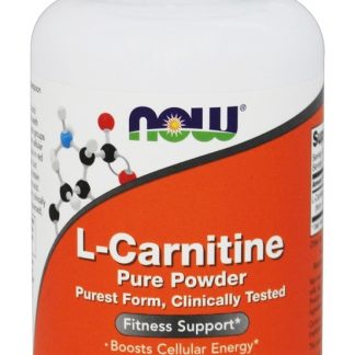 L-Carnitina Pure em Pó - 3 oz. NOW Foods