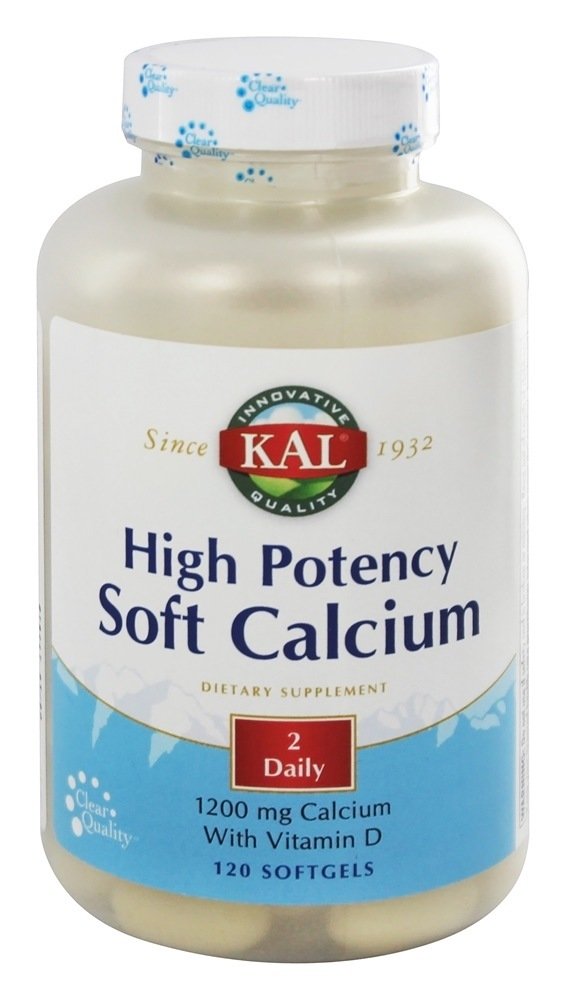 Cálcio Suave de Alta Potência 1200 mg. - 120 Softgels Kal