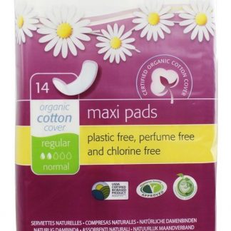 Algodão Natural Feminino Maxi Almofadas Regular - 14 Almofadas Natracare