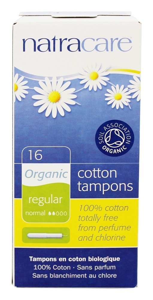 Tampões orgânicos 100 % algodão com aplicador regular - 16 Pacote (s) Natracare