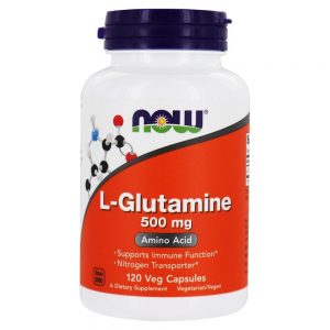 L-Glutamina 500 mg. - 120 Cápsula (s) vegetal (s) NOW Foods