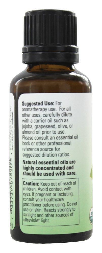 100 % Pure e óleo essencial orgânico Limão - 1 fl. oz. NOW Foods - Imagem 3