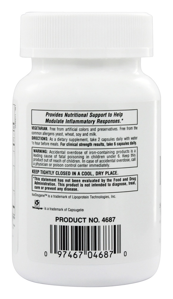 Ultra InflamActin - Cápsulas vegetarianas 60 Natures Plus - Imagem 3