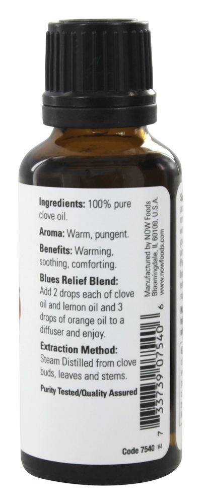 Óleo Essencial de Cravo 100% Pure - 1 fl. oz. NOW Foods - Imagem 2