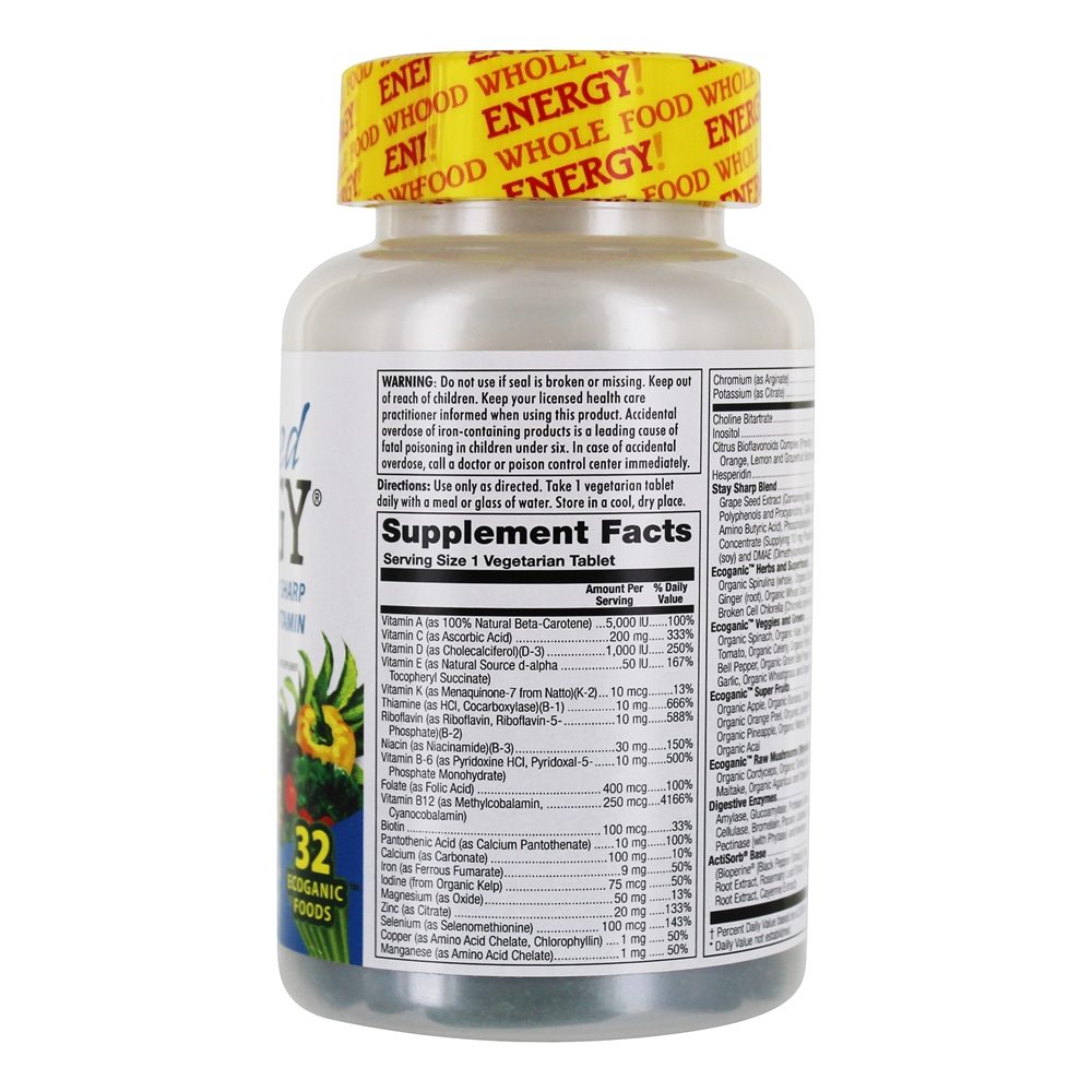 Multivitamínico Adolescente com Energia Melhorada - 60 Comprimidos vegetarianos Kal - Imagem 2