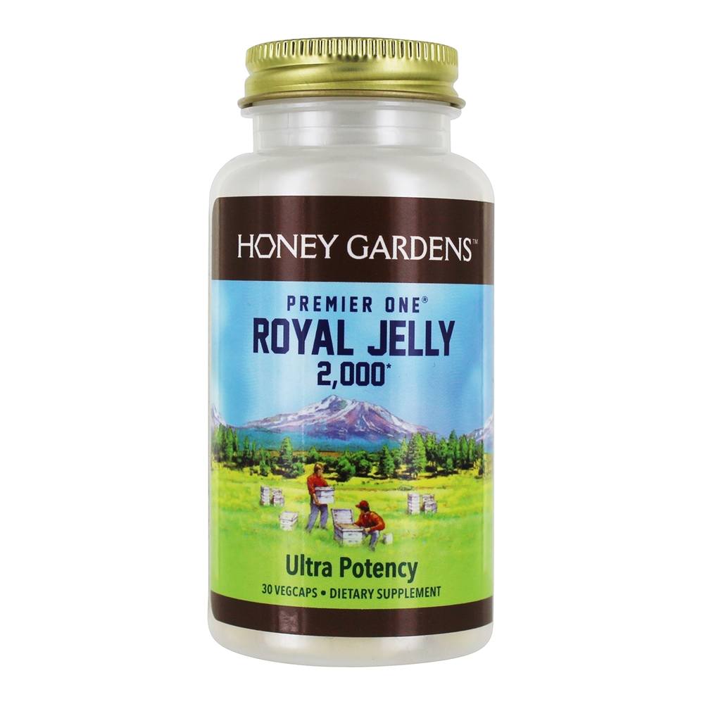 Premier One Geleia real 2000 - 30 Cápsula (s) vegetal (s) Honey Gardens Apiaries