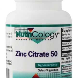 Citrato de Zinco 50 mg. - Cápsulas vegetarianas 60 Nutricology