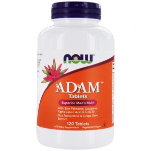ADAM Multivitamínico Para Homens - 120 Tablets NOW Foods