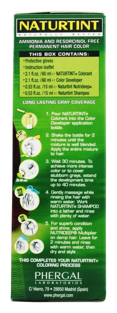 Castanha de Mogno Castanho Claro Cor 5M - 5.6 fl. oz. Naturtint - Imagem 5