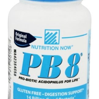 PB 8 Probiótico Acidófilo 14 Bilhões de UFC - Cápsulas 60 Nutrition Now