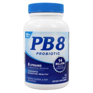 PB 8 Probiótico Para a Saúde Digestiva 14 Bilhões de UFC - Cápsulas 120 Nutrition Now
