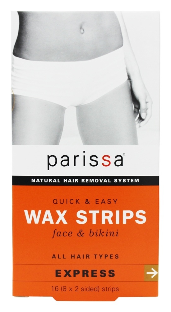 Tiras de cera rápida e fácil Face & Bikini - 16 Faixa (s) Parissa
