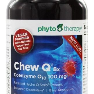 Chew Q Coenzima Q10 100 mg. - Wafers mastigáveis 50 Phyto Therapy