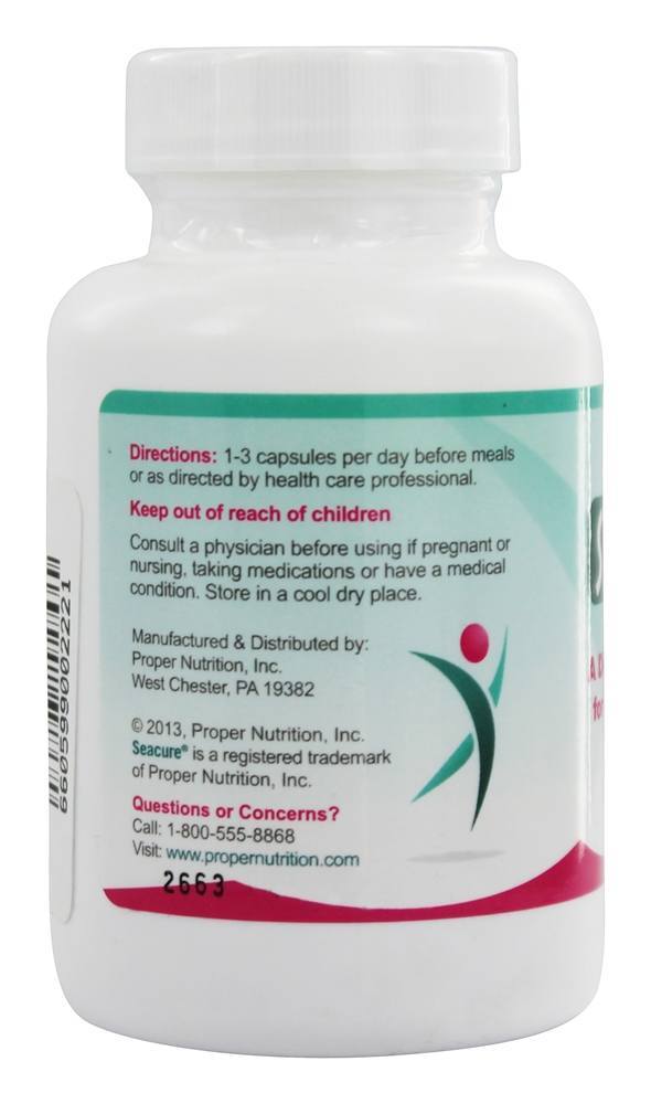 SeaVive 500 mg. - Cápsulas 90 Proper Nutrition - Imagem 3