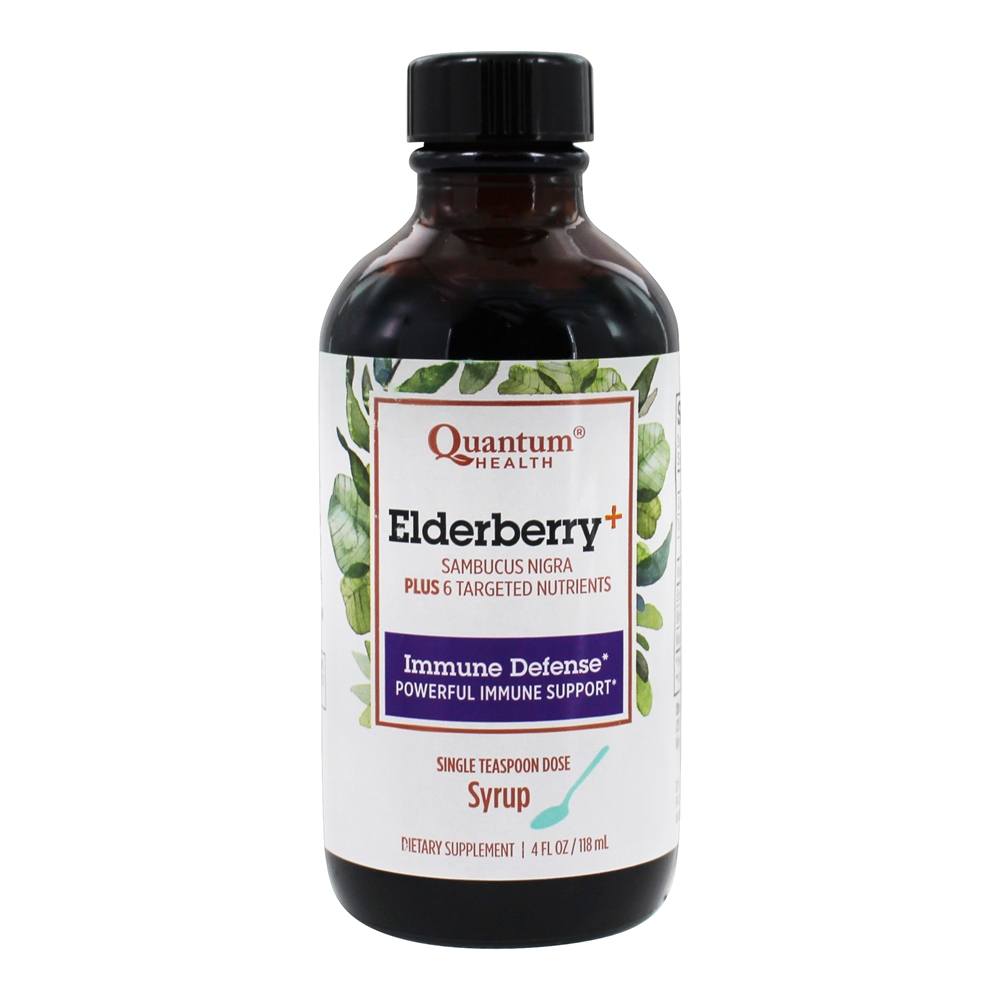 Xarope de defesa imunitária para sabugueiro - 4 fl. oz. Quantum Health - Imagem 2