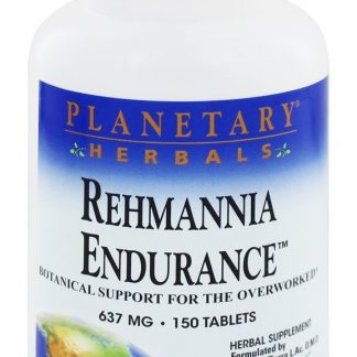 Rehmannia Endurance 837 mg. - 150 Comprimidos anteriormente com fórmulas planetárias Planetary Herbals