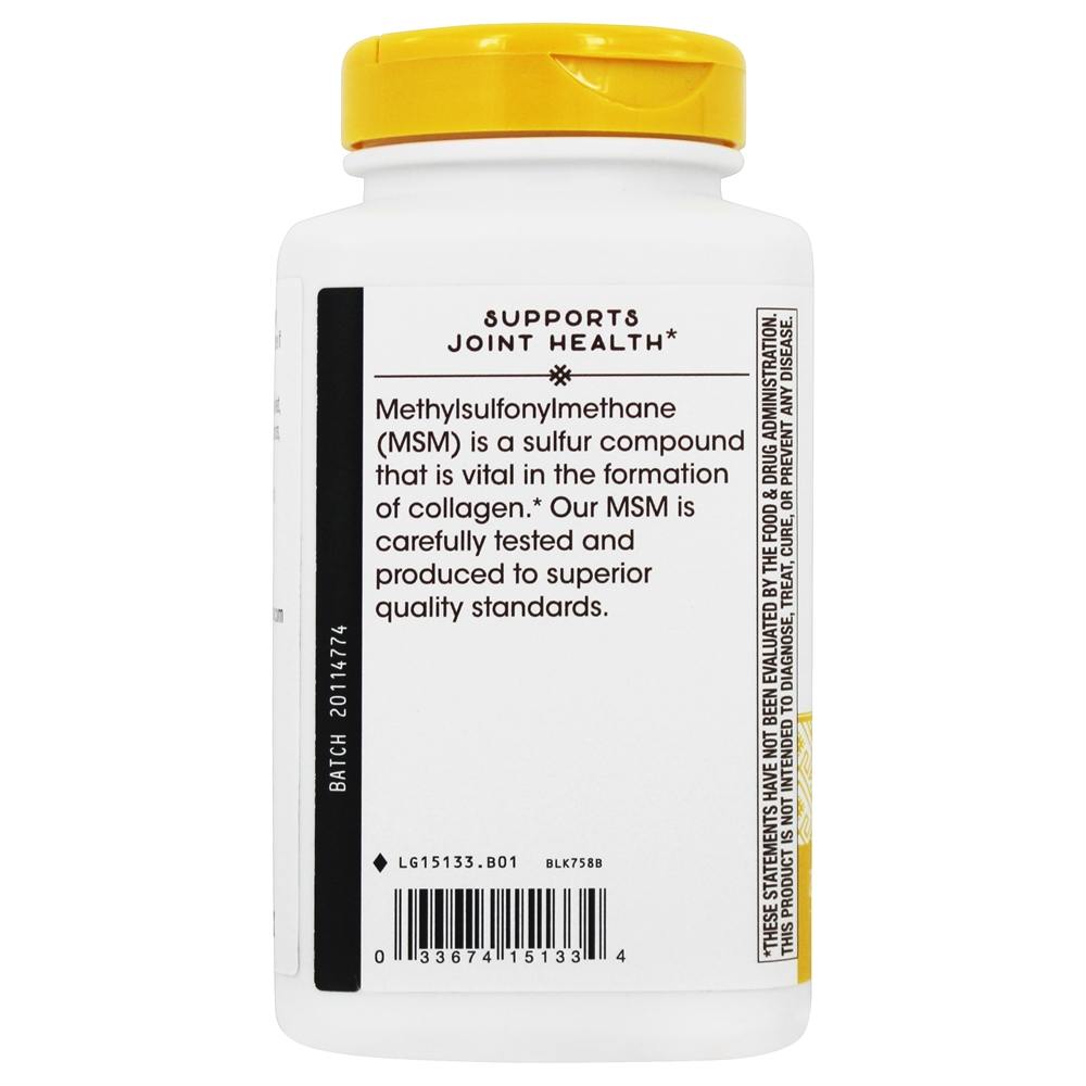 MSM 1000 mg. - 200 Tablet (s) vegano (s) Nature's Way - Imagem 4