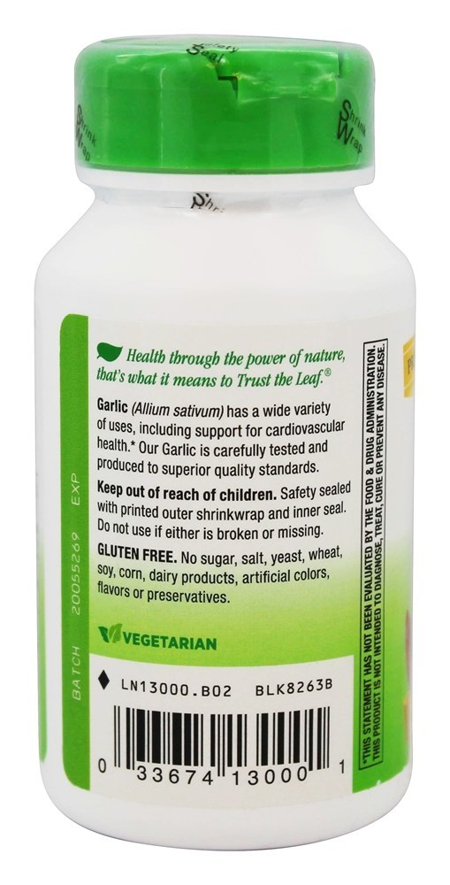 Alho Bulb 580 mg. - Cápsulas vegetarianas 100 Nature's Way - Imagem 3