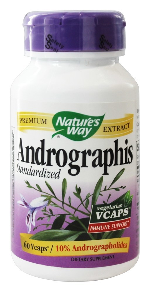Andrographis Padronizado - Cápsulas vegetarianas 60 Nature's Way