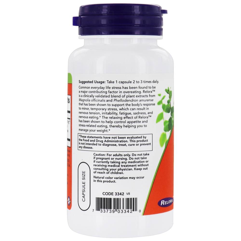 Relora 300 mg. - 60 Cápsula (s) vegetal (s) NOW Foods - Imagem 3
