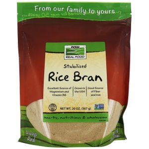 NOW Real Food Rice Bran - 20 oz. NOW Foods