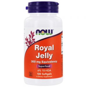 Superalimento de geléia real 300 mg . - 100 Softgels NOW Foods