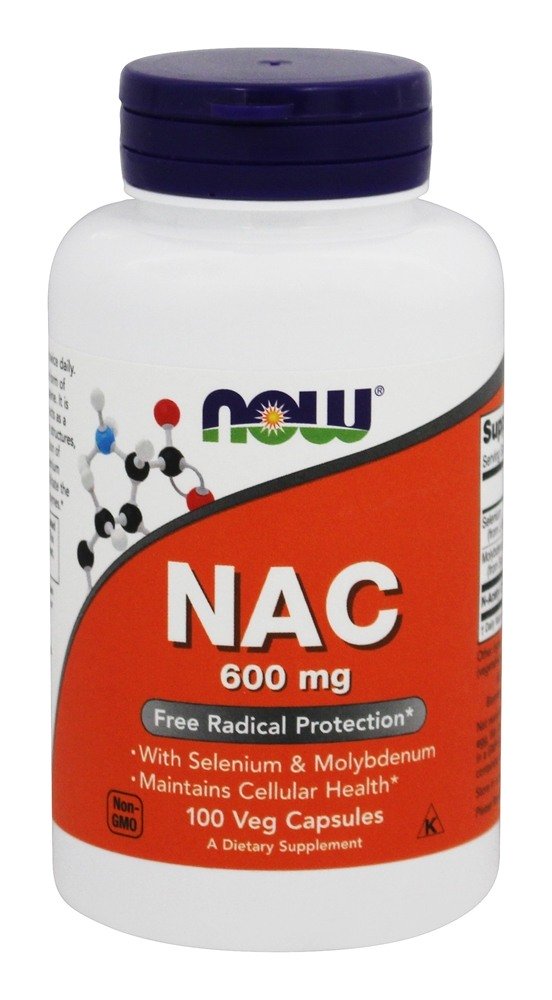 NAC N-Acetilcisteína 600 mg. - Cápsulas vegetarianas 100 NOW Foods