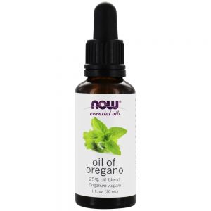 Mistura de óleos essenciais 25 % de orégano - 1 fl. oz. NOW Foods