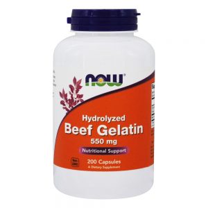 Gelatina de carne 550 mg. - Cápsulas 200 NOW Foods